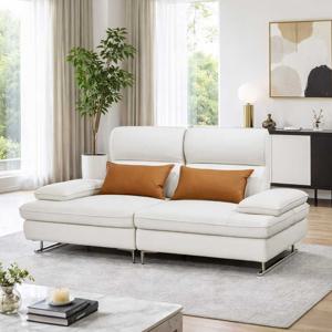 오너스 기능성 스윙 가죽 코너 3인쇼파