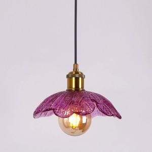 에나 레일형 팬던트조명 나뭇잎디자인 칼라유리 식탁등