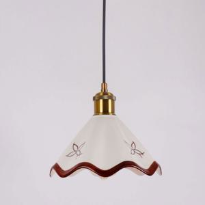 미소 레일형 팬던트조명 브라운라인 도자기 식탁등