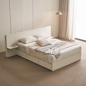 플랫온 LED 호텔침대 Q세트(사이드패널2+휴 플랫탑매트)