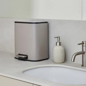 한샘 시그니처 페달 화장실 주방 종량제 휴지통 쓰레기통 5L (그레이)