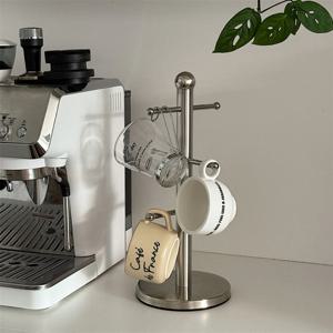 스테인리스 스탠드 트리형 6구 컵걸이 컵건조대 머그랙 컵거치대 멀티걸이 다용도건조대