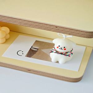 발그레 귀여운 강아지 캔들 동물 모양 촬영 소품 오브제 생일 선물 향초