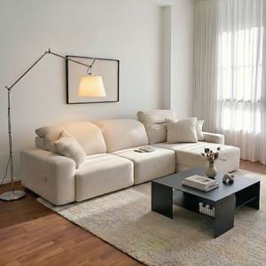 아드보 발끼임 방지 모션 슬라이딩 리클라이너 라이브스마트 패브릭 3인/4인 소파