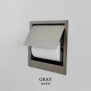 무광 슬림 벽매립 휴지걸이 밀착형 티슈홀더 WMPC02