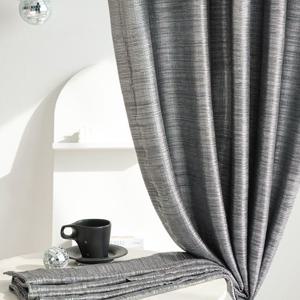파티룸 포토존 메탈릭 펄 플리츠 커튼 블랙실버