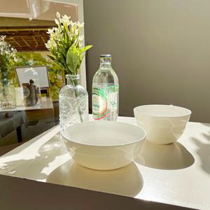 프리미엄 본차이나 쿠잉 화이트 면기 다용도 볼