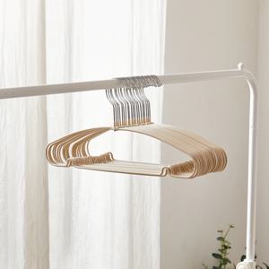 ON 논슬립 흘러내리지 않는 공간절약 옷걸이 20P세트 오트밀