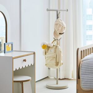 한샘 데일리 스탠드 이동식 다용도 옷걸이 드레스룸 철제 튼튼한 행거 (베이지)