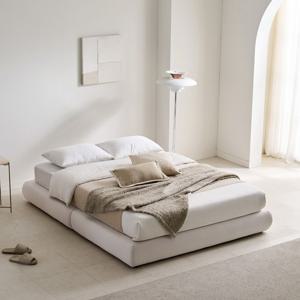 라울 국내제작 무헤드 패브릭 침대 프레임 평상형 통깔판 저상침대 SS/Q (4colors)