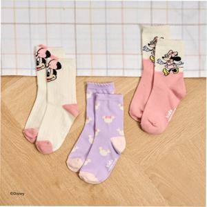 디즈니 미니 양말 3P SET 핑크