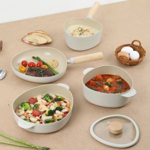 피카 아펙스 IH 인덕션 냄비 프라이팬 4종 풀세트 (화이트)