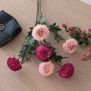 뮤트 퐁퐁 국화 조화 2colors