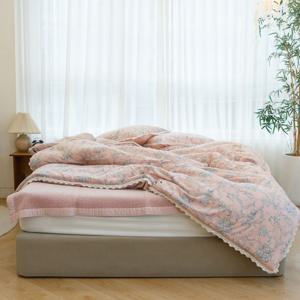 모달&극세사 명화 핑크 차렵세트 이불세트 침구세트 (싱글,퀸,킹)