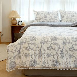 모달&극세사 명화 그레이 차렵세트 이불세트 침구세트 (싱글,퀸,킹)