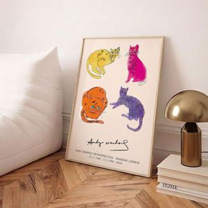 앤디 워홀 고양이 팝아트 인테리어 명화 그림 액자 포스터