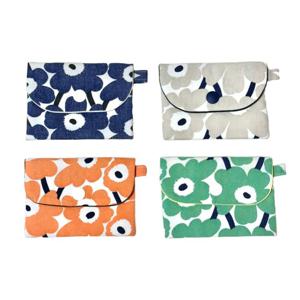 히비스커스 패브릭 카드지갑_핸드메이드 패브릭카드지갑 미니카드지갑 귀여운 키링