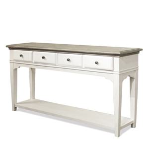엔틱수입가구 원목 빈티지화이트 사이드테이블 59514 콘솔서랍장