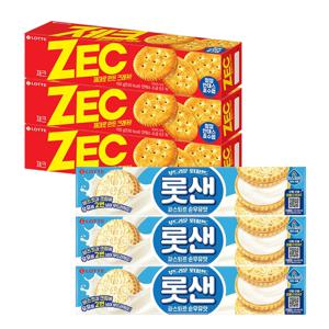 롯샌 파스퇴르 순우유맛 105g x3개+제크 오리지날 100g x3개