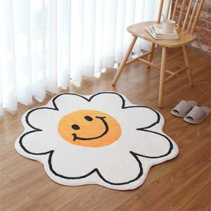 스마일 데이지 러그 먼지없는 카페트