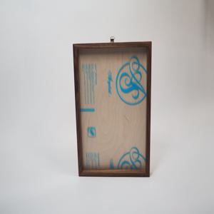 원목 A4 중형 월넛 고리형 액자 수제 우드 프레임 상장 가족사진