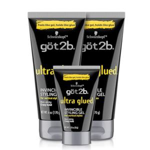 [해외] 울트라 글루드 인빈서블 헤어 젤 세트 170g x2개 +여행용 튜브 35g