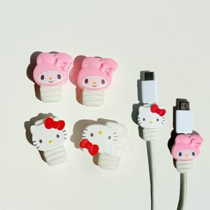 산리오 휴대폰 충전기 케이블 보호캡 프로텍터 키티 헬로키티 마이멜로디