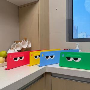 [해외] 귀여운 싱크대 물막이 와이드 설거지 물튀김방지 가림막 4colors