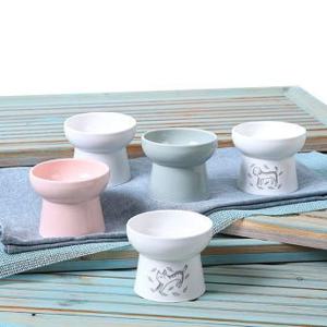 높은도자기 강아지 밥그릇 고양이 식기 식탁 애견 물그릇