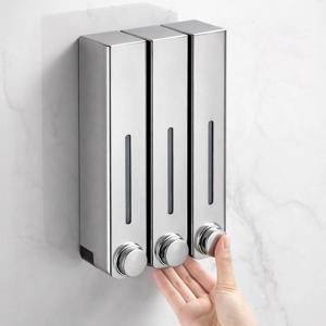 호텔 욕실 물비누 샴푸 디스펜서 크롬 공중부양 무타공