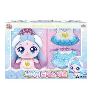 프린세스 캐치티니핑 사뿐핑 드레스 코디 세트 봉제 인형 여아 놀이 장난감