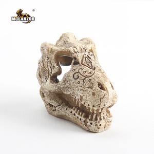 공룡 해골 장식 은신처 도마뱀 게코 파충류 사육장 테라리움 장식품