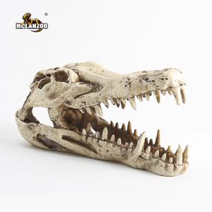악어 두개골 장식 은신처 도마뱀 게코 파충류 사육장 테라리움 장식품