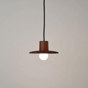 월넛원목 소켓 우드 펜던트 조명-조선갓 조명