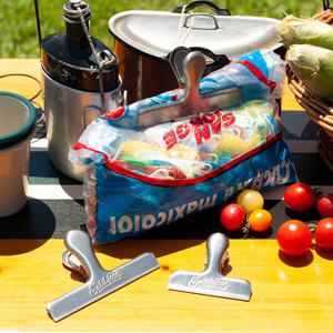 주방 스테인레스 원두 커피 과자 봉지 클립 밀봉 집게 2사이즈