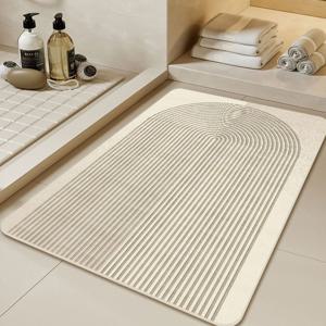 최종 6,375원 / 빠르게 흡수되는 말랑말랑 베이지 소프트 규조토 발매트 욕실 매트