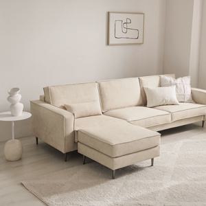 데이먼스 기능성 아쿠아텍스 이지클린 패브릭소파 4인용 (스툴 미포함)