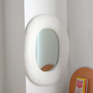 [리퍼] 타원 부클레 스탠드 미러 벽거울 화장대 인테리어 거울 2colors