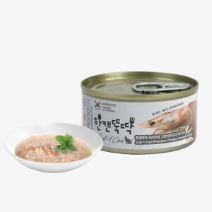 한캔뚝딱 프리미엄 영양특식 고양이캔 닭고기&새우 85g