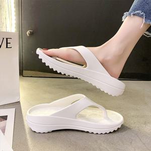 소프트 쪼리 쿠션 슬리퍼 남녀공용 초경량 플립플랍 뮬 여름 바캉스 아쿠아슈즈 비치웨어