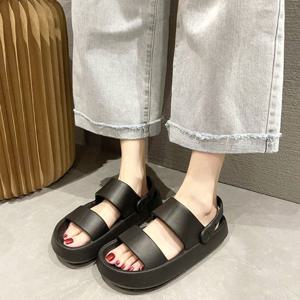 투웨이 쿠션 샌들 슬리퍼 아쿠아슈즈 데일리 남녀공용 논슬립 여름 실내화 키높이 방수 신발