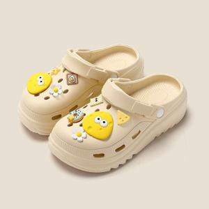 4cm 치즈파츠 경량 eva 클로그 슬리퍼 샌들 아쿠아슈즈