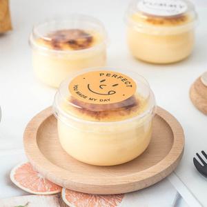 50개 내열 PP 푸딩 용기 원형 투명 일회용 미니 사이즈 요거트 푸딩병 130ml