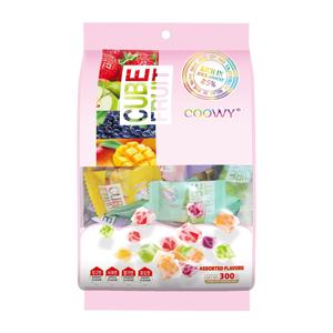 coowy 큐브 요거트 젤리 4가지맛 (망고,사과,딸기,포도) 300g