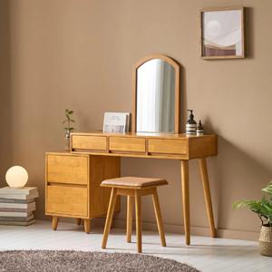모던 원목 아치형 거울 화장대 이동식 서랍 의자 세트 미니멀 추천 예쁜