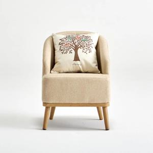 카페 매장 인테리어 오브제 푹신한 패브릭 1인 소파 디자인 싱글 유니크