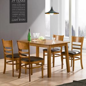 튼튼한 다리 따뜻한 컬러 원목 4인 식탁 테이블 카페 주방 감각있는 나무