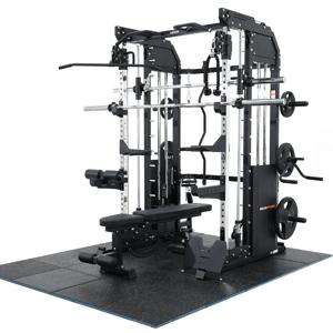 스미스머신 6822SM 풀세트 가정용 홈짐  멀티랙 파워랙 듀얼풀리 120kg 블럭 포함