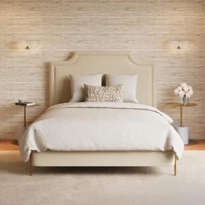 솔라 패브릭침대 스틸형 다릿발 Q (퀸), 릴리 매트포함, 하드타입