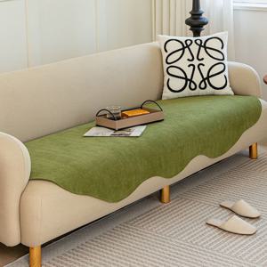 [해외] 북유럽 셔닐 비정형 소파패드 미끄럼방지 쇼파덮개 매트 2인/3인/4인 8color
